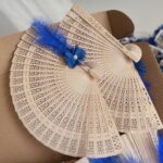 Ahşap Yelpaze-Tüylü Güllü Model (1 Adet) - Görsel 4